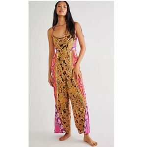 Free People Miranda Printed Jumpsuit Size S